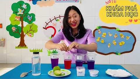 THÍ NGHIỆM "SỰ ĐỔI MÀU CỦA NƯỚC BẮP CẢI TÍM" - ANH TUYỀN