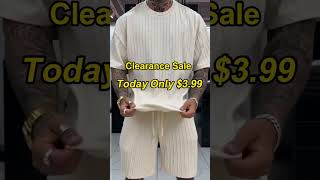 Only $3.99 Men's Two Piece Set Clearance Sale - Limited Time Sale - Ship Within 24 Hours.