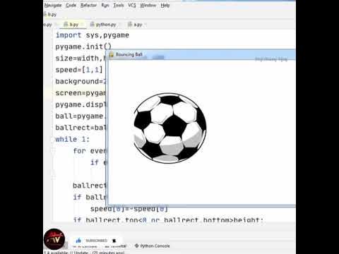 Bouncing Ball program in Python | Prof.Antony Vijay #shorts - YouTube