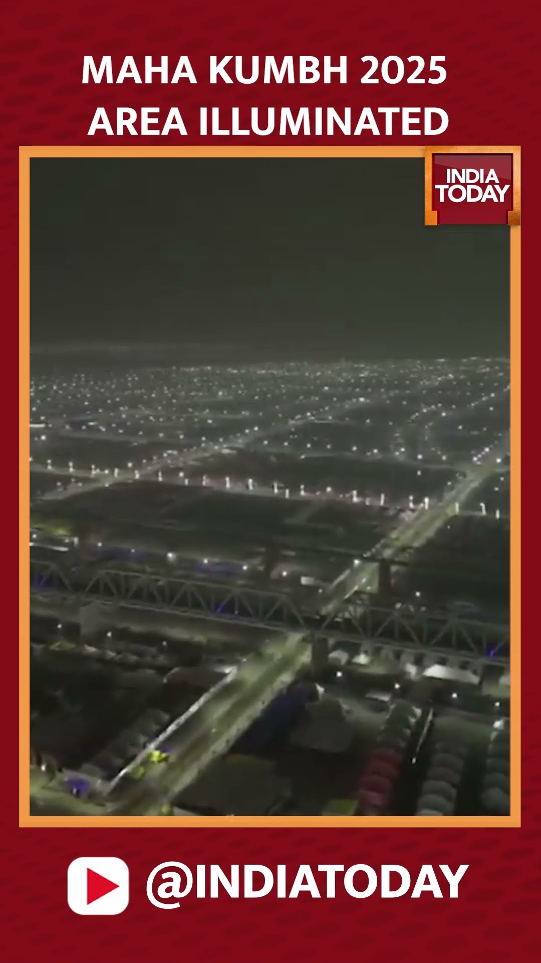Area Designated To Host Maha Kumbh 2025 Illuminated By Thousands Of Lights
