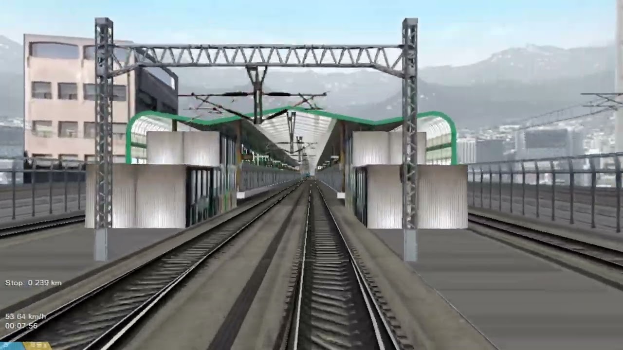 (Open bve) 서울교통공사 2호선 외선순환행 293편성 강변~강변 전구간 운행영상 (2023.10.7)