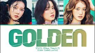 STAYC (Sieun, Yoon & J) Golden (original: HUNTRIX) Lyrics (Color Coded Lyrics)