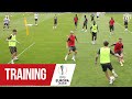 TRAINING | Ole's Reds putting in the hard yards ahead of Sevilla semi-final | Manchester United