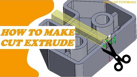 How to make CUT EXTRUDE from a distance on Solidworks| CAD Tutorials for Beginners