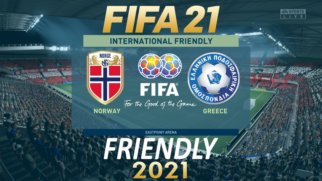 FIFA 21 Norway vs Greece International Friendly 2021 PS4 Full Match
