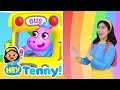 Sped Up Wheels On The Bus Song For Kids Educational Videos For Kids Hey Tenny 