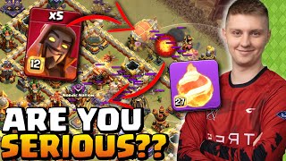 Riqirez Fireball Warden Blizz COMBO is SO GOOD HE Swags Heroes (Clash of Clans)