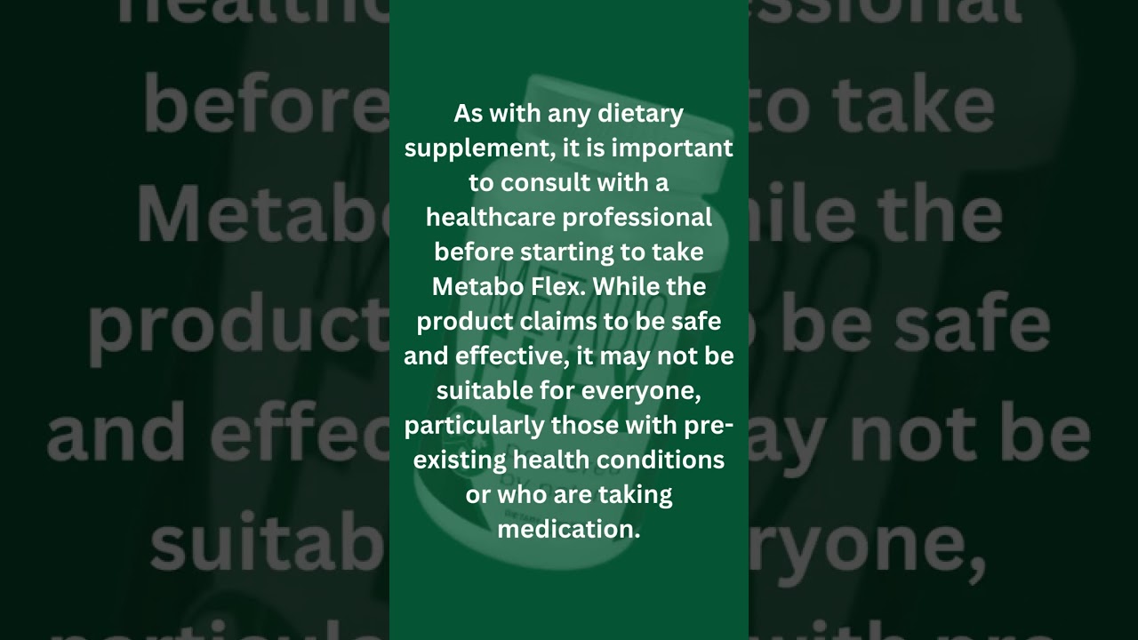 Unlock Your Body’s Potential with Metabo Flex