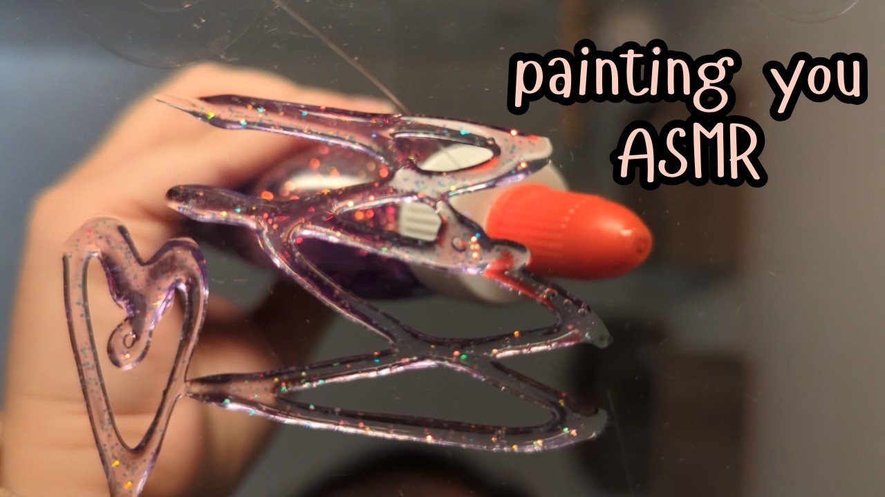 Painting On You with Glitter Glue 🎨 lo-fi ASMR, minimal talking, glue sounds oddly satisfying