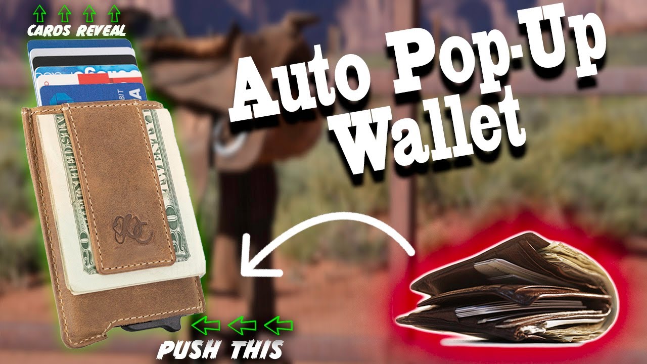 UC Leather Auto Pop-Up Wallet - YouTube