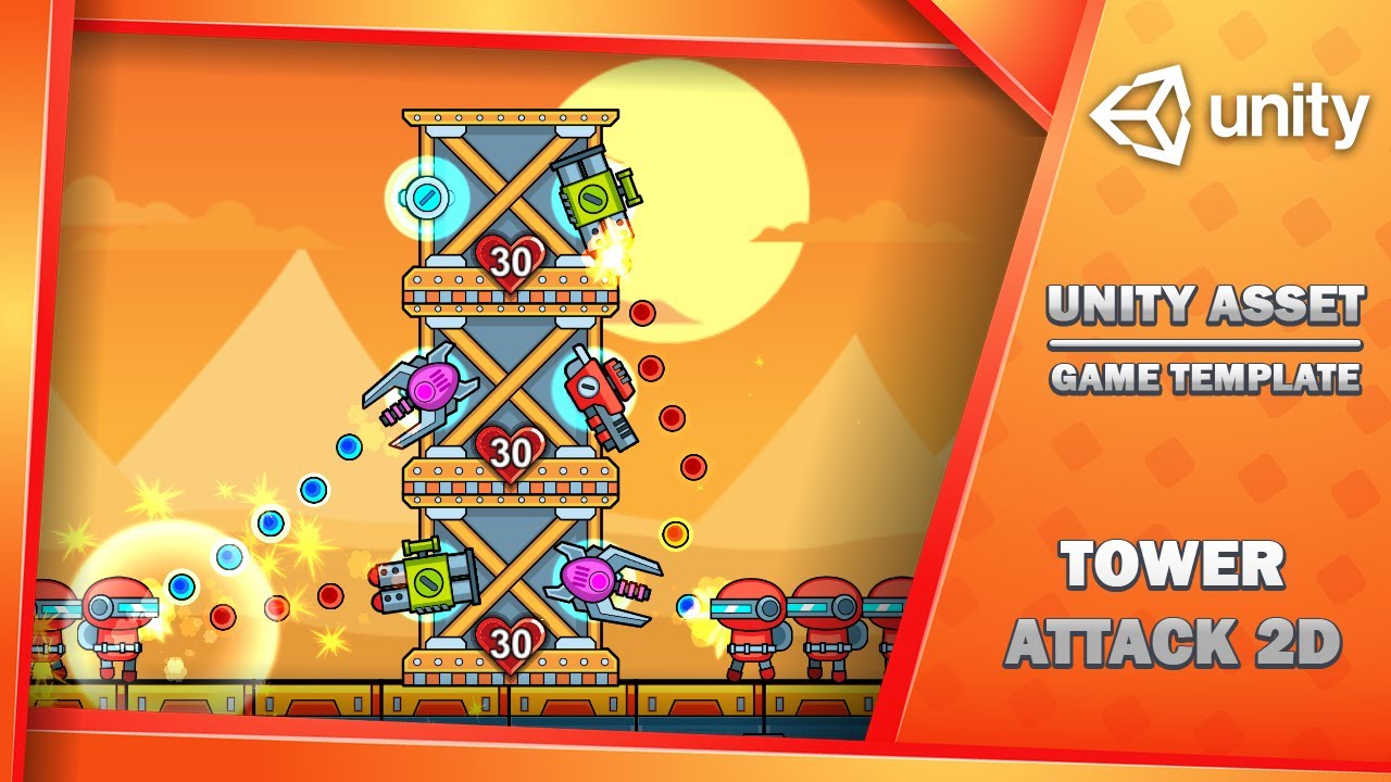 Tower Attack 2D - Game Template, video preview 8