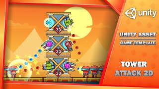 Tower Attack 2D – Full Unity Template for Mobile or PC