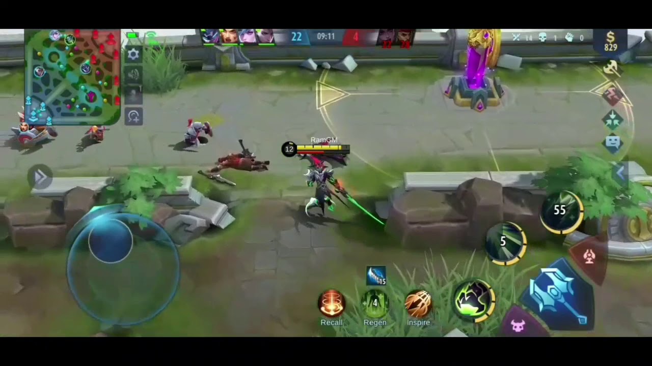 RTR.GAME / កាប់គ្មានប្រណី Mobile Legend_part1 - YouTube