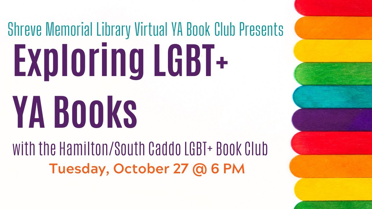 SML Virtual YA Book Club presents Exploring LGBT+ YA Books YouTube