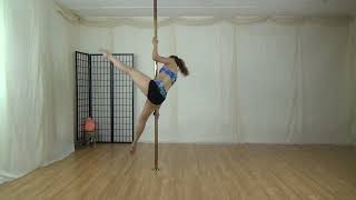 Pole Dance Fan Kicks Split Grip Tutorial with Jacqueline Valdez