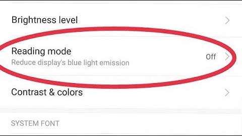 How To Enable Reading mode in Android