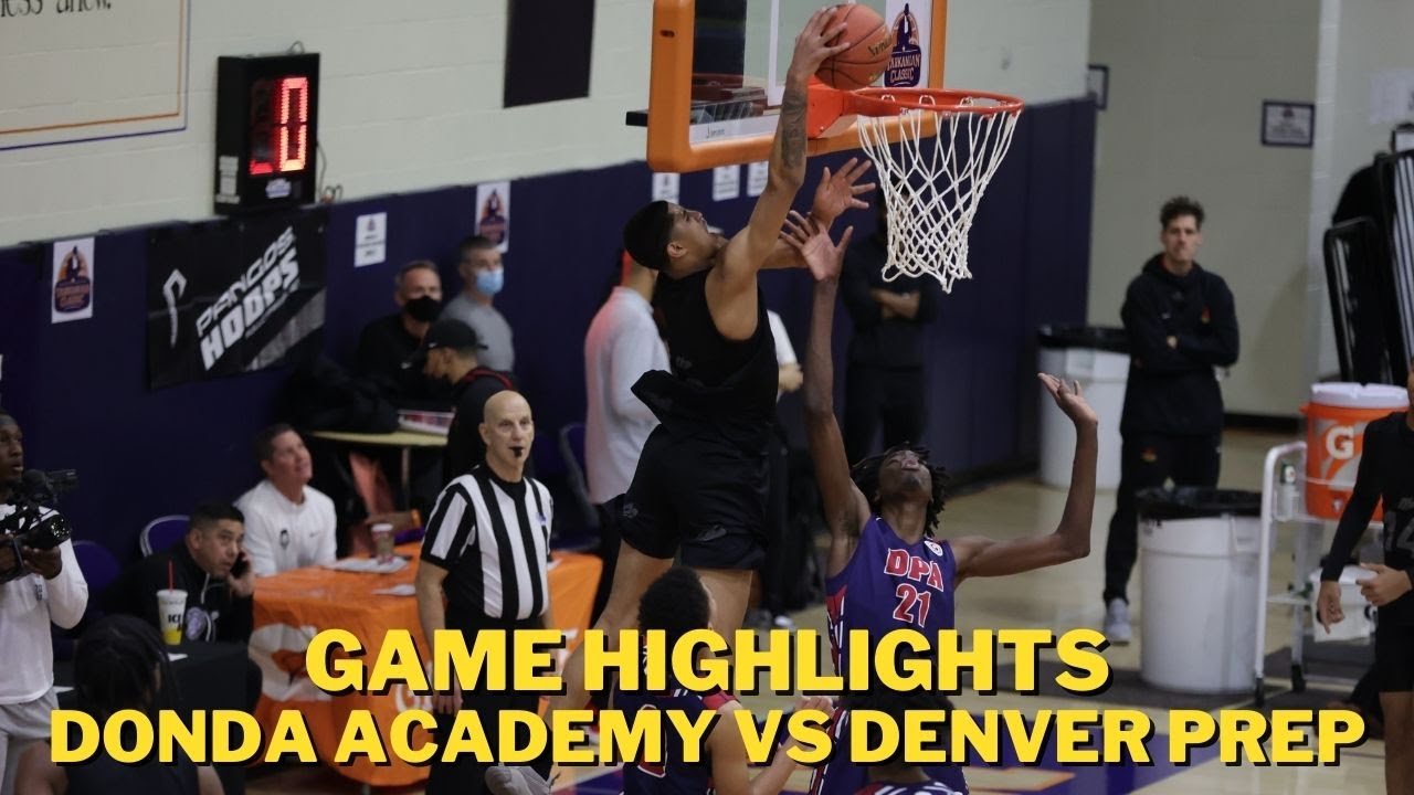 GAME HIGHLIGHTS: DONDA ACADEMY VS DENVER PREP. Five-Star Recruit Battle, Rob Dillingham & Baye Fall!