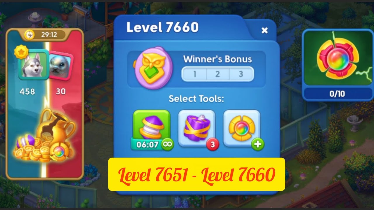 Mystery Matters : ( Level 7651 - Level 7660 )