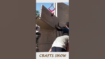 Precast wall panel installation process #smartwork #short #viral #fpy