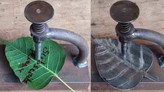 : How To Make Leaf Ornaments From Sheet Metal / Metal Leaf Making ideas / Sheet Metal Project ideas