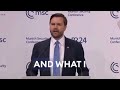 JD Vance: &quot;The threat to Europe is not Russi or China, but Europe itself, which has lost
