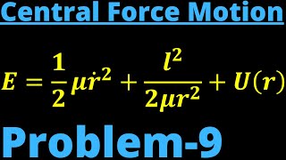 Central force motion| CLASSICAL MECHANICS| 60-Solved Problems| Problem-9
