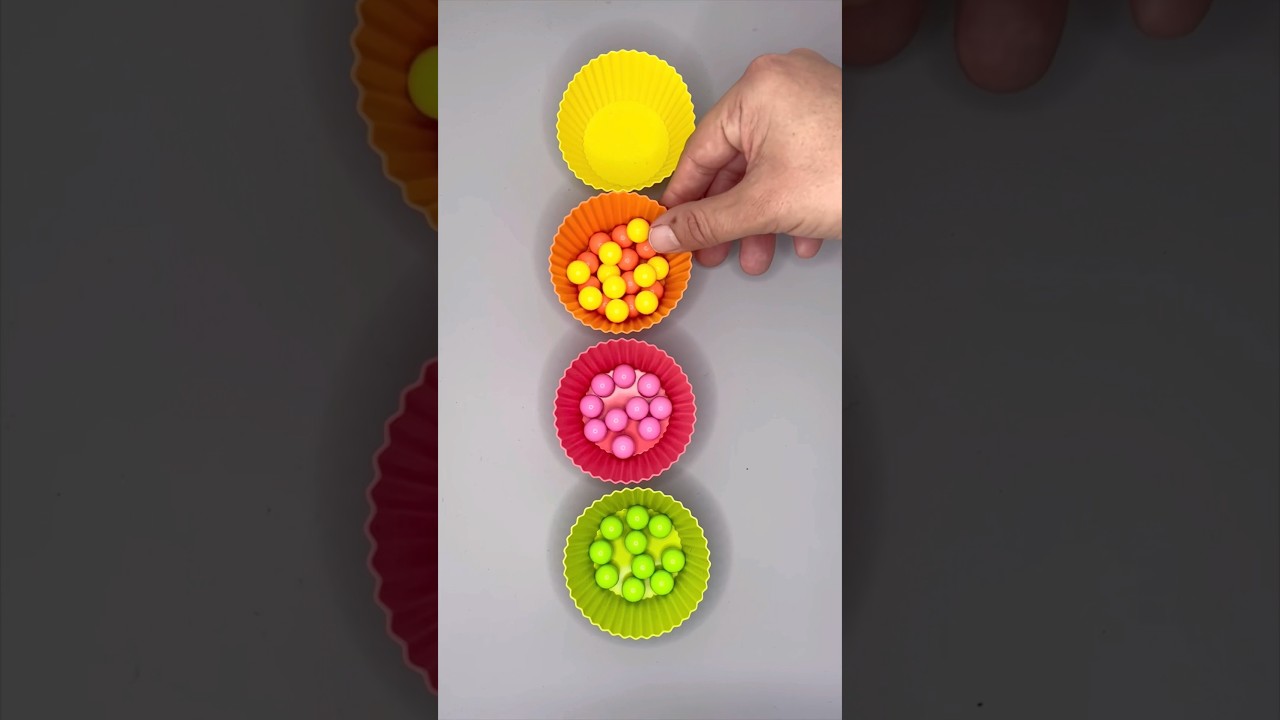 This satisfying sound hits your right in the tingles spot! (Sorting little balls by color) asmr