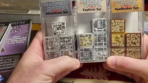 All About DungeonMorphs (dice, card decks, idea books, battlemats)