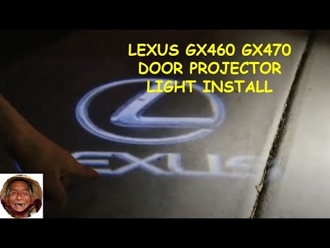 2010-2019 लेक्सस GX460 डोर प्रोजेक्टर लाइट्स इंस्टाल