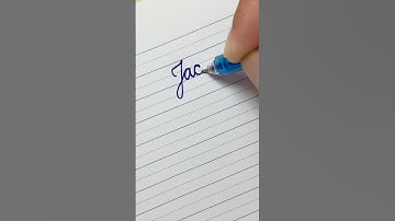 "Jacob" Beautiful name in Cursive handwriting | i Write #Shorts
