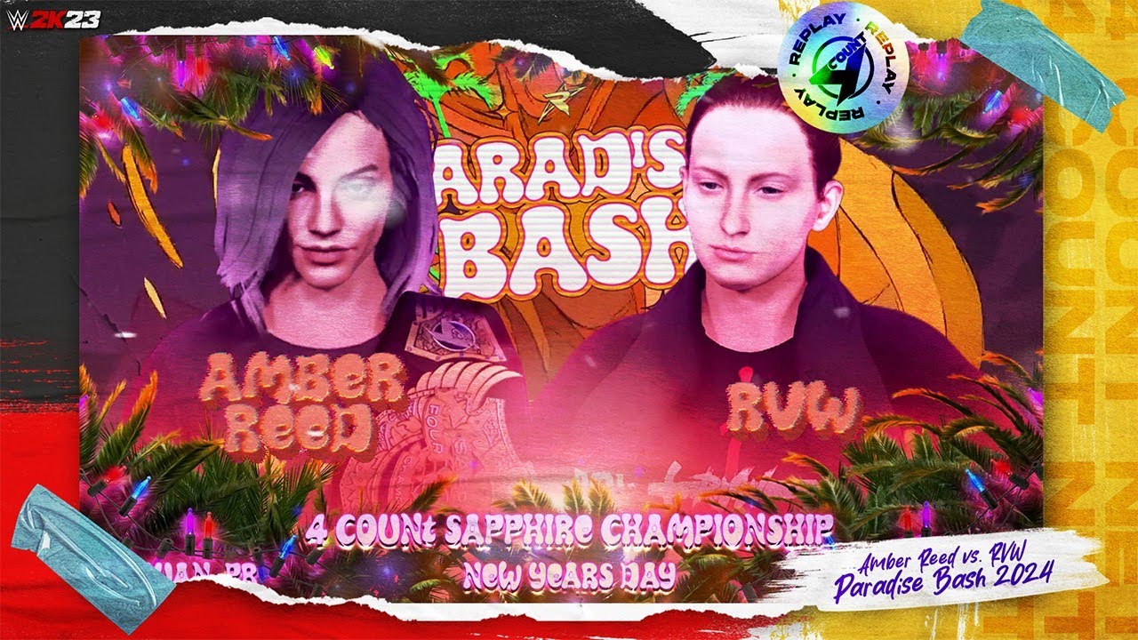 WWE 2K24: Amber Reed vs. RVW | RPRO Paradise Bash - 4 Count Sapphire ...