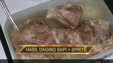 Eksperimen  Daging BABI  vs  Daging SAPI  disiram Coca Cola, Sprite & Pertalite -  (Part 2)