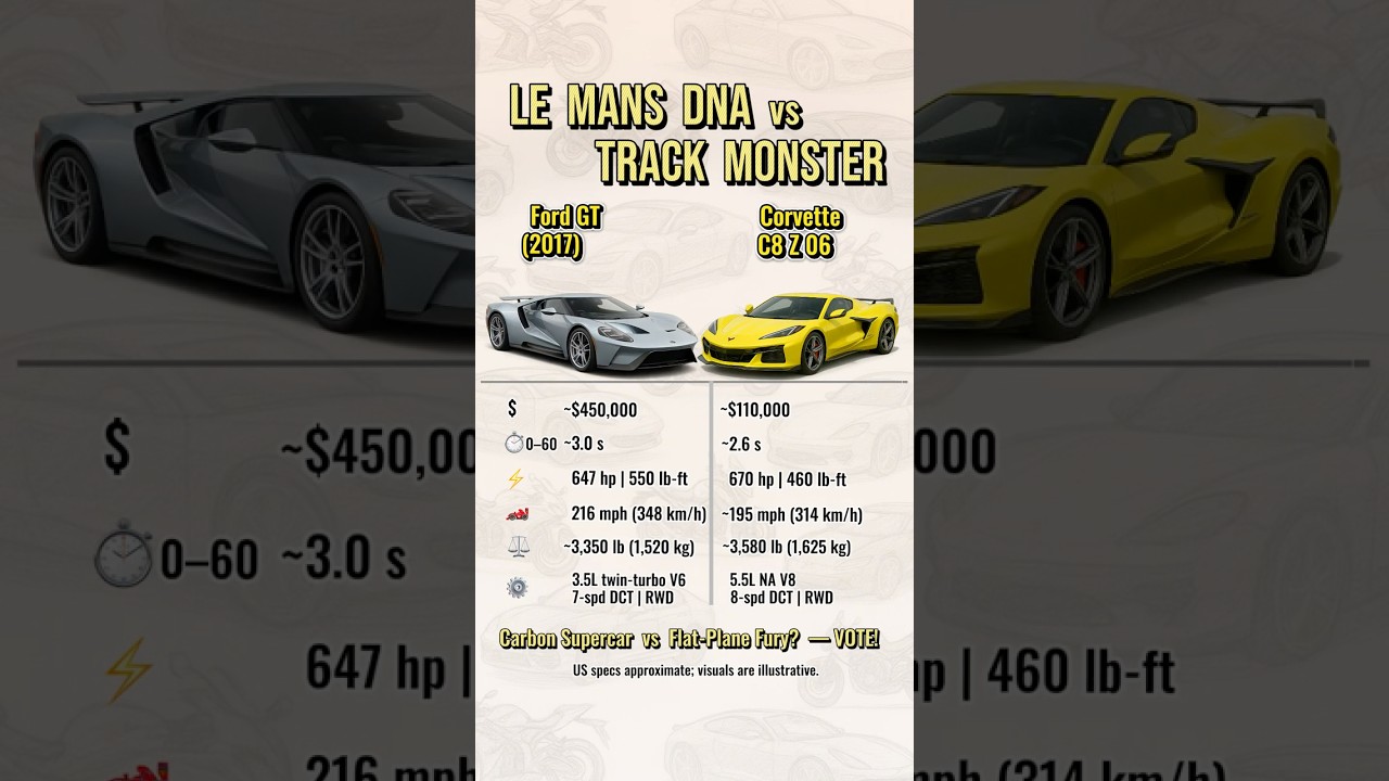 Supercar Showdown | Ford GT vs Corvette Z06