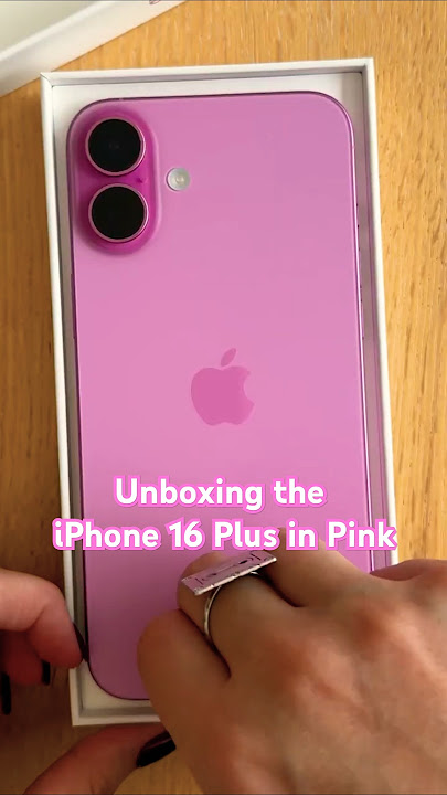 Unboxing the Apple iPhone 16 Plus in Pink