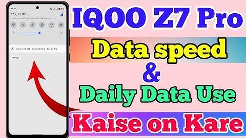 Iqoo z7 pro 5g ke phone में internet speed data show setting // how to internet speed data setting