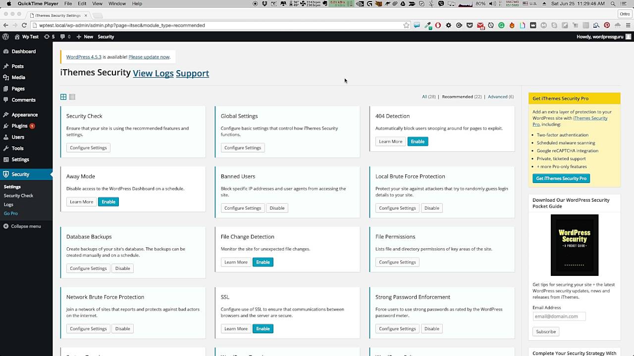 Wordpress Security - iThemes Security Plugin - Bengali / Bangla - YouTube