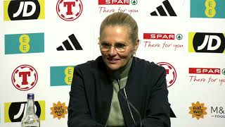 ENGLAND WOMEN PRESS CONFERENCE: Sarina Wiegman: Scotland 0-6 England: Nations League