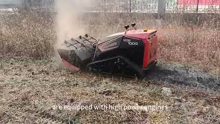 Industrial lawn mower Large estates extensive lawn upkeep remote control forestry mulcher