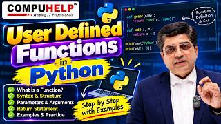 User Defined Functions in Python | Functions in Python Explained with Examples | Python Tutorial