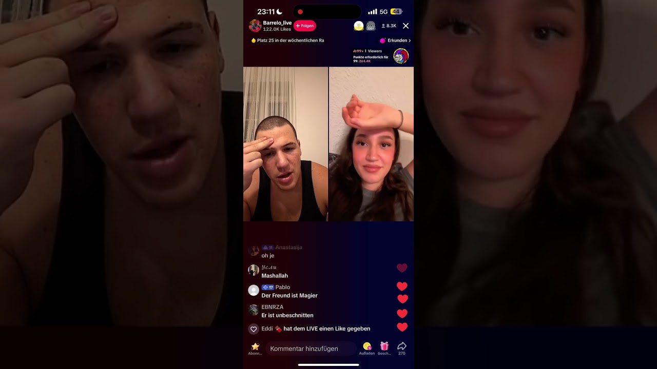 Barello Live mit vergebene Frau 20.08.23