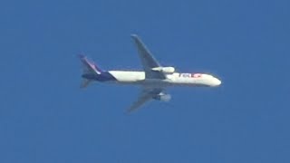 FedEx #3747 Boeing 767-3S2F from Indianapolis to Oakland.