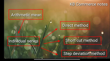 Arithmetic mean with 3 methods (individual series)