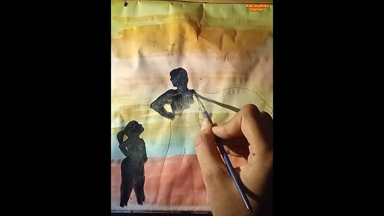 father and daughter love drawing