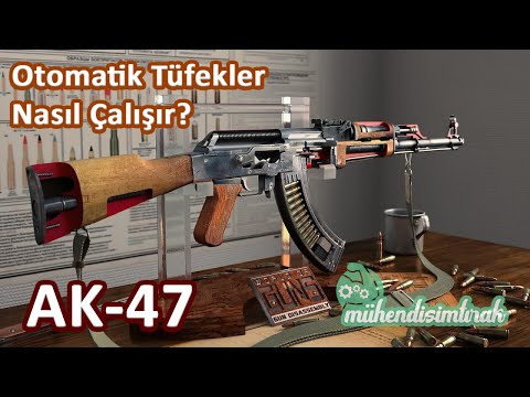 AK-47 Piyade Tüfeği -Kalaşnikof- Nasıl Çalışır? (3D Animasyon ve Türkçe Anlatım)