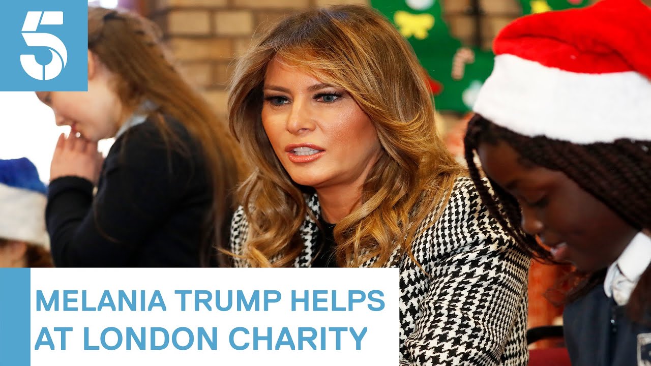 Melania Trump Met London Children At Christmas Charity Event 5 News Youtube