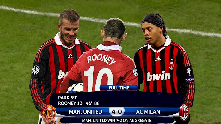 Ronaldinho and David Beckham will never forget Wayne Rooney's performance in this match