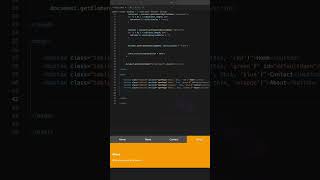 Create Full Page Tabs Using #CSS  and #JavaScript [#SHORTS]