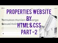 Modern Real Estate Website Design using HTML and CSS / Step-by-Step Tutorial,Part-2