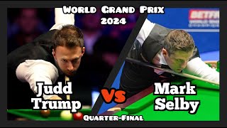 Judd Trump vs Mark Selby - World Grand Prix Snooker 2024 - Quarter-Final Live (Full Match)