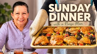 Full Sunday Dinner From Scratch | Baked Chicken + Homemade Soup | Real Life Reset